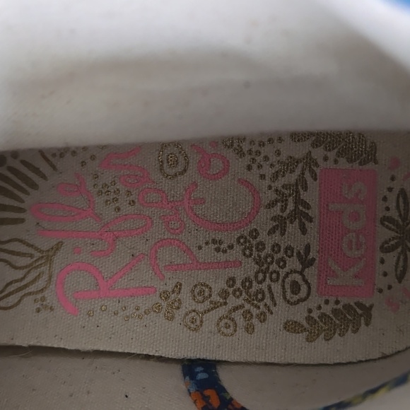 KEDS X RIFLE PAPER COMPANY Floral Canvas High Top Sneakers - Picture 10 of 12